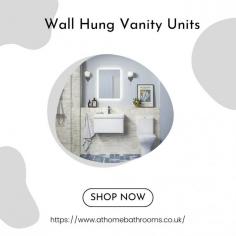 Transform your bathroom with stylish and practical Wall Hung Vanity Units! These modern, space-saving solutions offer a sleek, floating design that creates an open and airy feel in any bathroom. Perfect for maximising floor space while providing ample storage for toiletries, towels, and other essentials. https://www.athomebathrooms.co.uk/bathroom-furniture/vanity-units