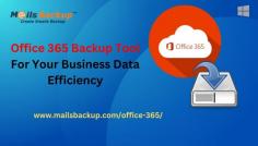 Get Mailsbackup Office 365 Backup Tool is the best way to backup Office 365 mailbox and restore Office 365 mailbox to hard drive or webmail.

Check for more details at: https://www.mailsbackup.com/office-365/
