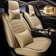 Car Seat Cover in Beige and Black For All Cars. Fully Customized, Pegasus Premium