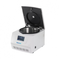 Advalab High-Speed Centrifuge offers a max speed of 16,500 rpm and a 6 x 100 ml capacity. It features a durable steel housing a Teflon-coated chamber, an LCD touchscreen, custom programs, data export, and autoclavable rotors. With a max RCF of 24,814  it’s ideal for rapid processing.
