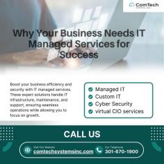 Boost your business efficiency and security with IT managed services. These expert solutions handle IT infrastructure, maintenance, and support, ensuring seamless operations while allowing you to focus on growth. 