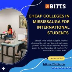 I have heard that Mississauga is a nice place to live and study. But can anybody tell me which are the cheap colleges in Mississauga for international students. Of course, you can visit BITTS International Career College. The fee here for the international students is way lower and you can choose from a vast range of courses designed to suit your interest and equip yourself with hands-on skills to become ready for the Canadian job market. For more details, call us now!       https://bitts.ca/