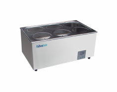 Advalab Digital Water Bath Pot ensures precise temperature control from 5°C to 100°C with 0.1°C resolution. It features a durable stainless steel interior, a user-friendly LCD display, high-precision sensors, a built-in drain, and an energy-efficient design, delivering reliable performance for laboratory use.