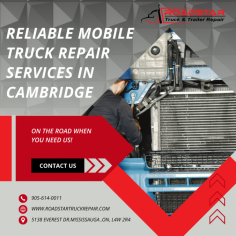 When your truck or trailer breaks down in Cambridge, you need a fast and reliable solution. Our Mobile Truck Repair Cambridge services bring expert technicians directly to you, whether you’re on the road or at your job site. We specialize in Mobile Truck and Trailer Repair Cambridge, handling everything from engine repairs to tire replacements, all at your location. With over 30,000 successful mobile repairs, Road Star Truck & Trailer Repair ensures that you get back on the road quickly and safely. Trust us for all your Mobile Truck Repair needs in Cambridge. Visit us at: https://roadstartruckrepair.com/2020/10/17/mobile-truck-and-trailer-repair-cambridge/