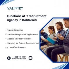 VALiNTRY, a leading IT recruitment agency in California, specializes in connecting top-tier IT talent with businesses across the state. Our agency streamlines the hiring process by sourcing, screening, and placing qualified professionals in roles such as software development, cybersecurity, and data analysis. With deep market insights, we offer customized recruitment solutions, ensuring a perfect match between employers and candidates. VALiNTRY also promotes diversity and inclusion, helping companies build innovative teams while maintaining compliance with California labor laws. Whether you need contract staffing or full-time placements, VALiNTRY delivers exceptional results to meet your IT hiring needs efficiently and effectively.
For more info: https://valintry.com/it-staffing-agency-in-california/
Contact us: 1-800-360-1407
Email : info@valintry.com