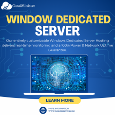 Our entirely customizable Windows Dedicated Server Hosting delivers real-time monitoring and a 100% Power & Network Uptime Guarantee.
Visit- https://cloudminister.com/windows-dedicated-server/
Enterprise SSD HDDs
DDR4 ECC RAM
Blazing fast performance
Free Control Panel