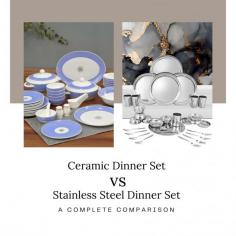 When it comes to setting the perfect table, the type of dinner set you choose can make all the difference. From durability to aesthetics, ceramic and stainless steel dinner sets each bring unique qualities to the table. But how do you decide which one suits your needs? Let’s dive into the details to help you make an informed decision.
