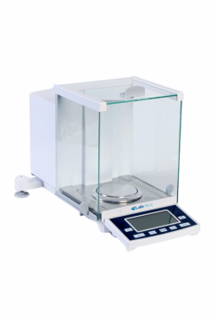 Labnics Electronic Analytical Balance offers a 120g weighing capacity with 0.1mg readability. Its electromagnetic force sensor ensures high sensitivity and stability. A glass windshield provides clear sample visibility, ensuring precise and reliable measurements.