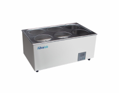 Advalab Digital Water Bath Pot features rapid heating and high precision temperature control with a range of 5 degrees Celsius to 100 degrees Celsius and ±0.1°C resolution. It offers energy efficiency and a self diagnostic system to provide safety and reliability.