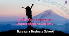 At Narayana Business School (NBS), led by Dr. Amit Gupta, we ignite your path to success through a unique blend of experience, research, and visionary leadership. With a commitment to excellence, NBS offers world-class education that empowers students to face global challenges. Our focus on innovative learning and holistic development ensures students are industry-ready, setting the stage for unprecedented success. Join us and be part of a transformative journey towards becoming tomorrow's business leaders.