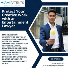 Struggling with contracts or copyright issues? Alcoba Law Group has entertainment lawyers who specialize in protecting artists, creators, and producers. Secure your intellectual property and navigate the legal side of entertainment with ease. Contact us today to safeguard your creative rights. 