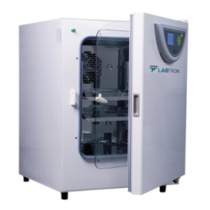 Labtron Air Jacketed CO2 Incubator ensures stable in vitro growth with precise CO2, temperature, and humidity control. It offers 80L capacity, RT+5 to 50°C range, 0-20% CO2 control, hot air circulation, and 18hrs, 90°C moist heat disinfection  for efficient chamber disinfection.