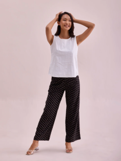 Upgrade your wardrobe with chic black palazzo pants from Go Colors. Perfect for any occasion, these flowy, comfortable pants add elegance and style to your look. Pair them with your favorite tops for a trendy outfit. Explore versatile and flattering black palazzo pants today! Buy - https://gocolors.com/collections/palazzos
