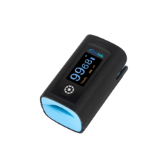 Advalab Finger Pulse Oximeter 35% to 100%, with a low limit of 0.9. It features adjustable display control, a water-resistant and shockproof design, durability, and an alarm for low battery. Our pulse oximeter features an LED display for quick and clear vision.