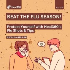 Stay Flu-Free with These Simple Tips and Flu Shots
Protect yourself this flu season with quick and easy flu shots from Heal360 in Garland and Wylie! Discover top flu prevention tips like handwashing, boosting your immune system, and more. Stay healthy all winter—visit us today! 