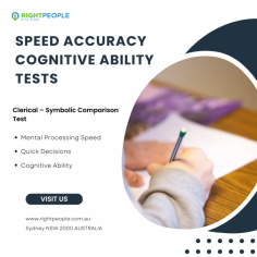 Our Speed and Accuracy Cognitive Ability Tests will help measure problem solving speed. Ask about RightPeople's Clerical – Symbolic Comparison Checking Test.
