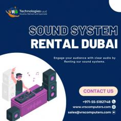 Premium Sound Systems for Nightclubs on Rent in Dubai

Make your nightclub the ultimate party destination with VRS Technologies LLC’s premium sound systems. Our Sound System Rental Dubai company ensure exceptional audio quality for all your events. From compact setups to advanced systems, we have everything to suit your requirements. Call us at +971-55-5182748 now.

Visit: https://www.vrscomputers.com/computer-rentals/sound-system-rental-in-dubai/