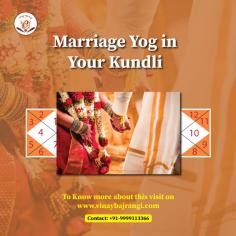 Are you curious about your marriage prospects? Dr. Vinay Bajrangi can help you understand the role of Marriage Yog in your Kundli. With his expert knowledge, he will provide clear guidance on how planetary positions affect your love life. Don't leave your future to chance—get personalized advice tailored to your unique chart. Dr. Bajrangi’s experience can help you find happiness in your relationships. Reach out today and take the first step towards a joyful married life. Contact him now!

https://www.vinaybajrangi.com/marriage-astrology
