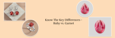 Ruby vs Garnet: A Manual for Their Disparities


You must've heard individuals saying, "All that sparkles isn't gold," and that implies not all that looks great or sparkling from the external ends up being so. Similar expressing strikes a chord at whatever point we see gemstones like Ruby and Garnet: "All that sparkles red isn't important to be a ruby." Indeed, In the gigantic, baffling, yet wonderful universe of gemstones, Ruby and Garnets stand as the two most pursued and excellent precious stones for their unique, powerful pinnacle of excellence. Both are sparkling gemstones with esteemed prophetic and verifiable imagery in the gemstone Adornments portion.