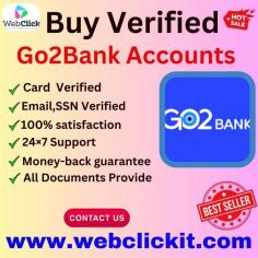 Buy Verified Go2Bank Accounts
Do you want to buy verified go2bank accounts on your budget? WebClickIT is the best site to buy go2bank account affordable price.

Go2Bank is a mobile-friendly banking platform designed for the digital age. It offers essential features like direct deposits, savings accounts, cash-back rewards, and more.

Feature to buy verified go2bank accounts from WebclickIT
100% Verified Accounts
SSN Verified, Email Verfied
Rounting Number Verified
Card Active
Affordable Pricing
Dedicated Support Tea
Secure Guarantee
Contact Us:
Tel: @webclick_it
WhatsApp: +1 (337) 420-5093
Gmail: webclickit6@gmail.com