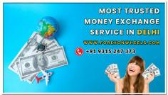 For trusted money exchange services in Delhi, here are some of the most reliable options

Forex on Wheels: This RBI-authorized firm is highly recommended for foreign currency exchange and international money transfers. They offer transparent pricing, no hidden charges, and even doorstep delivery of forex or travel cards. These services are RBI-authorized, ensuring safety and compliance. It's advisable to compare rates online and check customer reviews before proceeding. For added convenience, many of these providers offer online booking and doorstep delivery.

Forex on Wheels: Known for its seamless online booking process and real-time rate comparison, this service delivers forex to your doorstep within hours. Their customer-centric approach and fast service make them a popular choice

Forex on Wheels: These established firms have multiple branches in Delhi & Noida, offering reliable forex services and competitive rates. They are especially convenient for travellers with needs like traveller’s cheques and forex cards.

When looking for the most trusted money exchange services in Delhi, several factors come into play, including customer reviews, reliability, transparency in fees, and adherence to regulations. Based on the information available, here are some of the top-rated and most trusted currency exchange services in Delhi.

Forex on Wheels

Address Delhi: Gate No 4, Metro Station, Yusuf Sarai, 13/2, near Green Park, New Delhi, Delhi 110016

Address Noida: F, 16, S Block, Sector 18, Noida, Uttar Pradesh 201301

Contact: +91 93152 47373

Google Rating: 4.6 out of 5 stars

This service is highly rated for its customer service and competitive exchange rates. They are known for their transparency and reliability.

The most trusted money exchange service in Delhi Forex on Wheels due to their high ratings and positive customer feedback.
