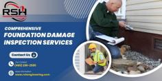 Ensure your property’s safety with professional foundation damage inspection services from RSH Engineering & Construction. Detect and resolve issues promptly! Contact us (469) 290-2585.
