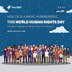 National Human Rights Day: Advocating for Equal Healthcare Access
On National Human Rights Day, we honor the principle that healthcare is a basic human right. At #Heal360, we’re committed to ensuring equitable healthcare access for all members of our community. Let’s work together toward a future where quality care is available to everyone, regardless of their circumstances.