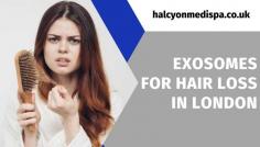 London Exosomes for Baldness

Combat baldness with Exosome Therapy at Halcyon Medispa and Wellness Clinic in London. This innovative, non-surgical treatment stimulates hair regrowth by enhancing follicle health and rejuvenating the scalp. Experience a personalized solution to hair loss and regain confidence with our advanced exosome treatments.