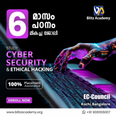 Become a skilled cyber security professional in Kerala with the comprehensive C|PENT course at Blitz Academy. Gain hands-on experience and training. Contact  now!
