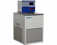 Advalab Laboratory Circulating Water Bath offers precise temperature control 10°C.  with 5L a stainless steel tank. It features an intuitive touchscreen, energy-saving design, USB/RS232 ports, safety features, and low maintenance, making it ideal for routine lab applications.