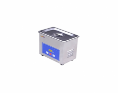 Labnic Digital Ultrasonic Cleaner features a stainless-steel tank with a 0.6-liter capacity, a fifty-watt transducer operating at forty kilohertz, adjustable time (0-30 minutes), and a temperature setting up to eighty degrees Celsius. Its moisture-proof, anti-corrosion PCB ensures durability in various environments.