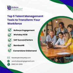 Talent Management Tools are crucial for optimizing workforce performance and achieving business success. Bullseye Engagement offers comprehensive talent management tools designed to transform your workforce by streamlining HR processes and fostering employee engagement. Their solutions include performance management, succession planning, and real-time workforce analytics, all tailored to align employee goals with organizational objectives. By leveraging Bullseye Engagement’s innovative tools, businesses can improve productivity, enhance employee development, and retain top talent. Whether it’s recruitment, onboarding, or career growth, these tools empower organizations to build a high-performing, engaged workforce, ensuring long-term success in today’s competitive market.
For More Info: https://www.bullseyeengagement.com/seo/talent-development-platform.asp
Contact us : (888) 515-0099
Email :besales@bullseyetdp.com