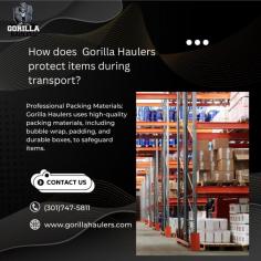 Professional Packing Techniques: Gorilla Haulers uses expert packing methods to ensure all items are securely wrapped and protected from damage during transit.
High-Quality Materials: They use durable packing materials, such as bubble wrap, moving blankets, and sturdy boxes, to safeguard fragile and heavy items.