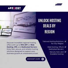 Unlock regional hosting deals with ARZ Host—customized solutions and discounts designed to meet your local needs.