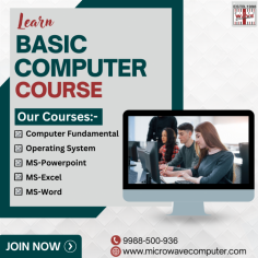 A basic computer course introduces fundamental skills like using the keyboard, mouse, and essential software. It covers operating systems, file management, and internet basics. The course aims to build confidence in handling everyday computer tasks.