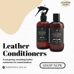 

Discover the ultimate solution to keep your leather goods looking flawless! Leather Hero's Leather Conditioner is specially formulated to restore, protect, and enhance the beauty of your leather. Whether it's your favorite jacket, shoes, furniture, or car seats, our conditioner nourishes deeply, preventing cracks, fading, and dryness. Made with premium ingredients, it’s safe, non-greasy, and easy to apply. Trust Leather Hero to bring out the natural shine and softness of your leather like never before. Don’t let wear and tear ruin your prized possessions—choose the brand loved by leather enthusiasts worldwide. Visit our website today and experience the Leather Hero difference! Order now and give your leather the care it deserves.

Buy Now: https://leatherhero.com.au/collections/conditioners/products/leather-conditioner?variant=42357551890583