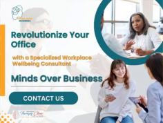 Boost productivity and morale with Minds Over Business, your go-to expert for workplace wellbeing consultant. Our bespoken strategies focus on mental health, stress relief, and employee engagement. Partner with us to create a supportive work environment that nurtures growth and overall well-being. Transform your workplace culture today with professional insights from Minds Over Business.



Contact us for a FREE consultation: 

✉️ Drop us an email to book an appointment: jaime@online-cbt.com

