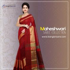 MAHESHWARI SAREE Blends Sophistication with Comfort. Whether It’s a Festive Celebration, a Wedding, or a Formal Event, These Sarees are Designed to Make Every Moment Magical.
https://banglarsare.com/col.../maheshwari-silk-cotton-sarees