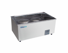 Advalab Digital Water Bath Pot offers precise temperature control from RT plus 5 to 100 degrees Celsius with fast heat-up and stable performance. It features a large LCD display, a durable stainless steel interior, and high-precision sensors for reliable, energy-efficient temperature management in laboratories.