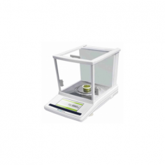 Labtron Touch Screen Analytical Balance features a 5-inch touch panel for seamless operation, a 100 g capacity with 0.0001 g precision, a sliding glass windscreen, a magnetic sensor, an anti-static design, an aluminium cover, RS-232/RS485 interfaces, and printer connectivity.
