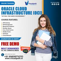 Visualpath provides the best Oracle Cloud Infrastructure Online Training in Hyderabad, conducted by real-time experts for hands-on learning. Our OCI Online Certification Course in Ameerpet is available worldwide.  Daily recordings and presentations will be shared with you for reference. To schedule a free demo call +91-9989971070 Course Covered: API Gateway, API Management, Blockchain Platform, DevOps, Queue, Java, Cloud Service, MySQL Oracle, Database, Cloud Network  Whatsapp: https://www.whatsapp.com/catalog/919989971070/ Visit blog: https://visualpathblogs.com/ Visit: https://www.visualpath.in/oracle-cloud-infrastructure-online-training.html 