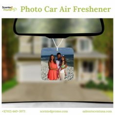 Looking for a unique way to freshen up your ride? Try a photo car air freshener! Perfect for personalizing your vehicle, these air fresheners feature custom images and provide long-lasting fragrance. With scentedpromo, you can create a custom design that suits your style and keeps your car smelling fresh!

Visit Us:- https://scentedpromo.com/car-air-freshener/