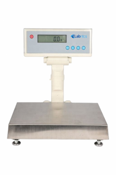 Labnics Floor Balance is a precision scale with a 15000g capacity, detachable indicator, and steel plate support for stability. It features full-range tare for efficiency and supports an optional communication interface, ensuring accurate and convenient measurements.