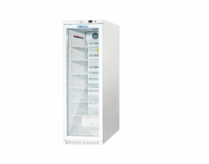 Advalab Medical Refrigerator is a 395-liter, spark-free unit with a 2 to 8 degrees Celsius range, forced air cooling, and microprocessor control for precise temperature. It features a lockable self-closing door, eco-friendly R600a refrigerant, auto defrost, alarms, and durable stainless steel for quiet, reliable performance.