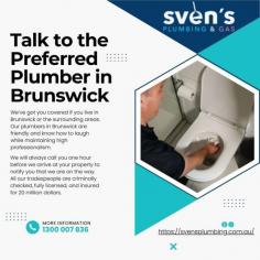 Looking for reliable plumbing services in Brunswick? Sven's Plumbing offers top-notch solutions for all your plumbing needs. From emergency repairs to routine maintenance, our expert team is here to help. Visit us for more details: Plumber Brunswick https://svensplumbing.com.au/plumber-brunswick/.