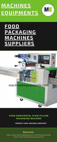 Find trusted Food Packaging Machines Suppliers at Machines Equipments, offering advanced and efficient solutions for all your packaging needs.To know more, please visit website - https://www.machinesequipments.com/food-processing-plants-and-line/food-packing-machine
