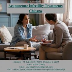 Acupuncture Infertility Treatments Chicago by Dr. Amie Shimmel Handa provides holistic support to enhance fertility, combining expertise with personalized care for improved reproductive health and wellness. To know more, please visit website - https://www.dramieshimmel.com/specialists/fertility/
