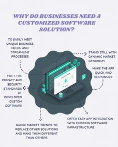 Custom software development offers tailored solutions designed to meet the unique needs of businesses. It ensures scalability, seamless integration, enhanced security, and improved efficiency. By prioritizing specific requirements, custom software enables organizations to achieve their goals, streamline operations, and maintain a competitive edge in the market. 

https://www.jellyfishtechnologies.com/advantages-of-custom-software-development/