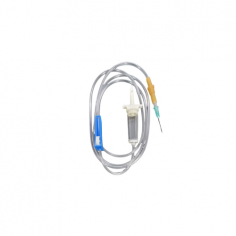 Zimed Disposable IV Infusion Set ensures accurate drops with a drip chamber and includes a filter to block impurities. Its flexible catheter suits various needs, while the
 rubber bulb aids priming, and the ABS two-way connector ensures stability. Ideal for hospitals, with PE bag packaging.
