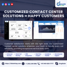 Customizable contact center dialer software solution available world wide.

